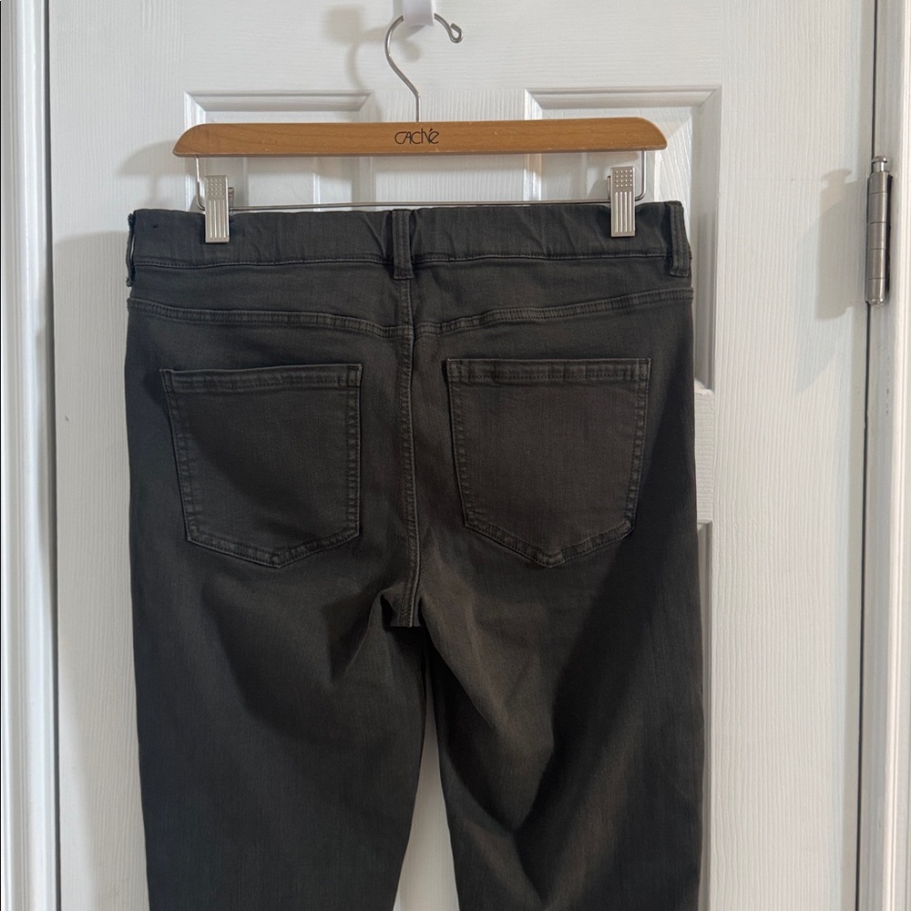 Liverpool Dark Olive Skinny Jeans - Picture 5 of 10
